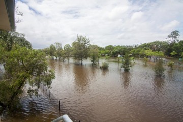 Milton Drain, from the mystery building on Milton Park, 28 January 2013.