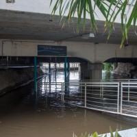 The walkway under Dunmore Bridge (Coronation Drive), 28 January 2013.