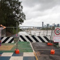 The Coronation Drive bikeway, 28 January 2013.