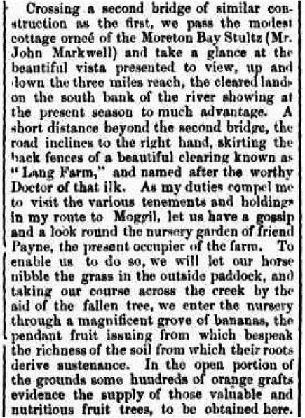 Excerpt from the Moreton Bay Courier, 5 Feb 1859