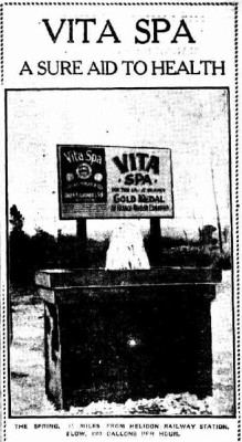 An ad for 'Vita Spa' (sold by Owen Gardner and Sons) printed in the Brisbane Courier in 1925.