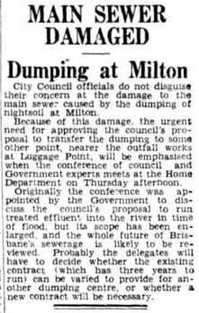 Concerns about the state of the main sewer were raised 12 months before it collapsed in April 1940.