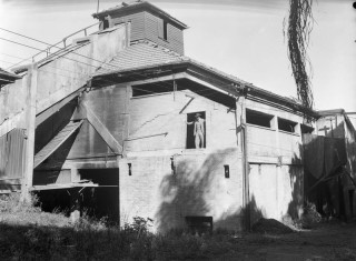 The decommissioned incinerator in 1949 .