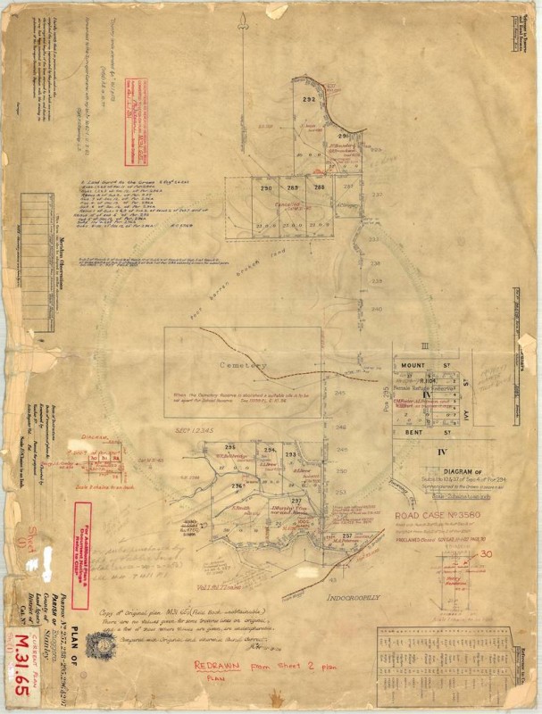 Survey Plan M.31.65 (Sheet 1), a re-drawn copy of the original on Sheet 2.