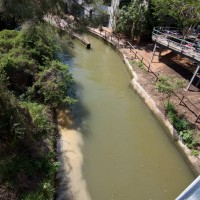 Milton Drain viewed from the back of the John Oxley Centre.