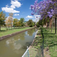 Milton Drain, seen from just near the bridge over Milton Road.