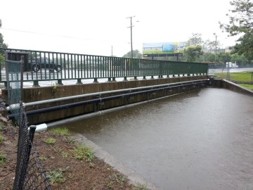 Milton Drain under Milton Road, 27 January 2013.