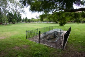 What's left of Langsville Creek - the drain at Moorlands Park, Auchenflower.