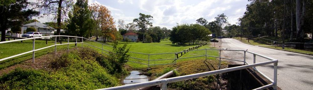 The pond by the culvert under Baroona Road at Norman Buchan Park