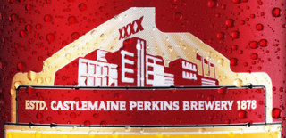 The Castlemaine Perkins brewery as depicted on a modern can of XXXX Bitter 