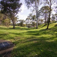 Rainworth Park, where you can still see the contours of the old stream bed.