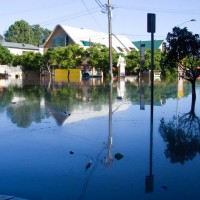 Rosalie Village during the January 2011 flood