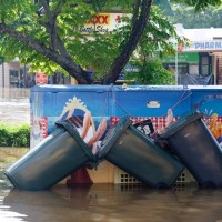 The carpark on the corner of Baroona Rd and Nash St in Rosalie village, January 2011