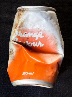 The faded label reads 'Tristram's Orange Flavour'.